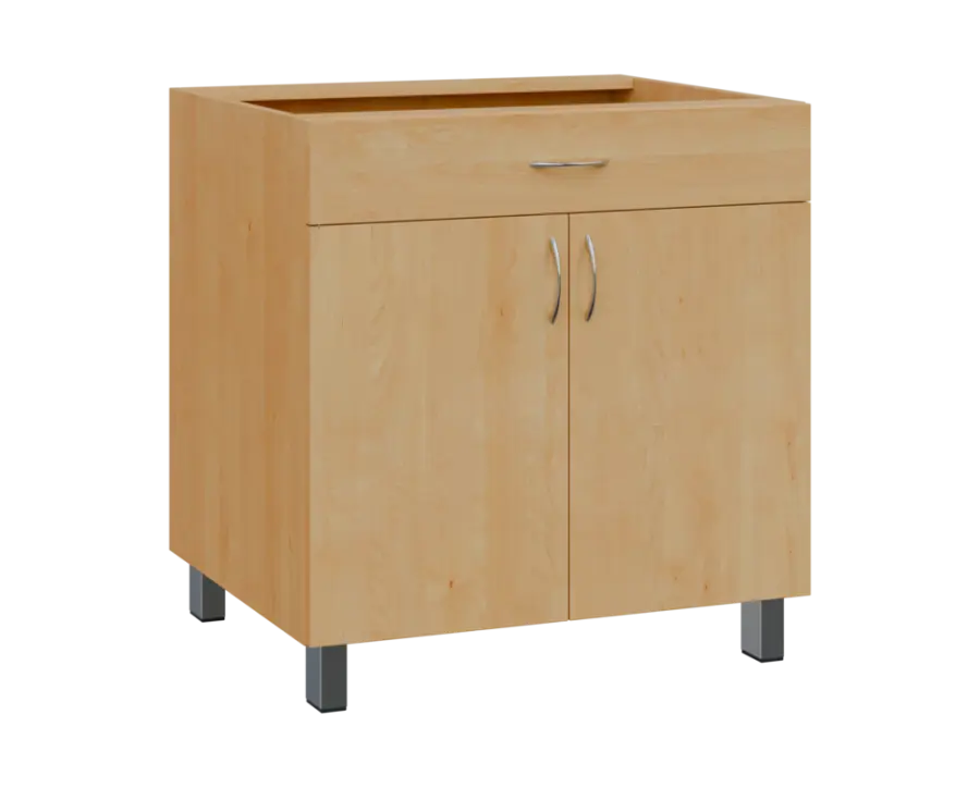 SS - 8DZ spodní skříňka, 2-dveřová, 1-zásuvková, 870x800x600, javor horský