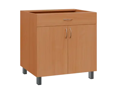 SS - 8DZ spodní skříňka, 2-dveřová, 1-zásuvková, 870x800x600, buk royal