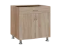 SS - 8DZ spodní skříňka, 2-dveřová, 1-zásuvková, 870x800x600, dub bardolino