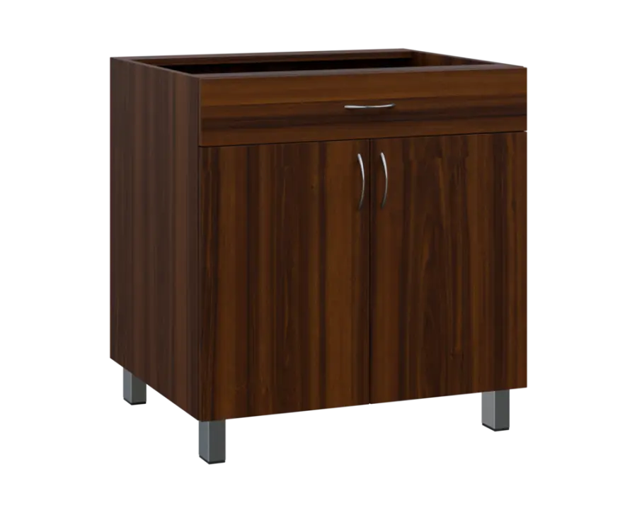 SS - 8DZ spodní skříňka, 2-dveřová, 1-zásuvková, 870x800x600, ořech královský
