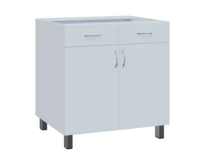 SS - 8DZ2 spodní skříňka, 2-dveřová, 2-zásuvková, 870x800x600, bílá