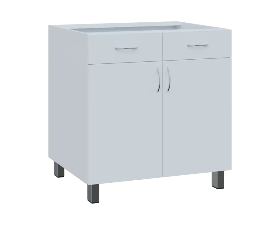 SS - 8DZ2 spodní skříňka, 2-dveřová, 2-zásuvková, 870x800x600, bílá