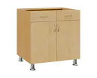 SS - 8DZ2 spodní skříňka, 2-dveřová, 2-zásuvková, 870x800x600, javor horský