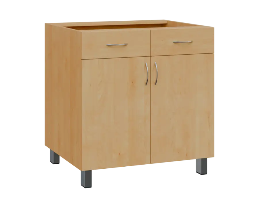SS - 8DZ2 spodní skříňka, 2-dveřová, 2-zásuvková, 870x800x600, javor horský