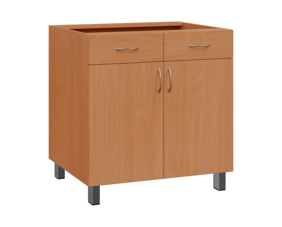 SS - 8DZ2 spodní skříňka, 2-dveřová, 2-zásuvková, 870x800x600, buk royal