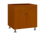 SS - 8DZ2 spodní skříňka, 2-dveřová, 2-zásuvková, 870x800x600, třešeň šumavská
