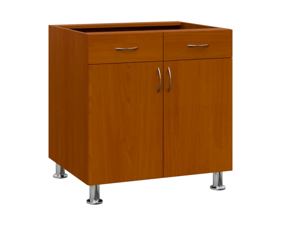 SS - 8DZ2 spodní skříňka, 2-dveřová, 2-zásuvková, 870x800x600, třešeň šumavská
