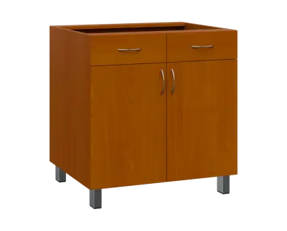 SS - 8DZ2 spodní skříňka, 2-dveřová, 2-zásuvková, 870x800x600, třešeň šumavská