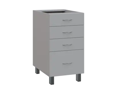 SS - 45Z41 spodní skříňka, 4-zásuvková, 870x450x600, šedá