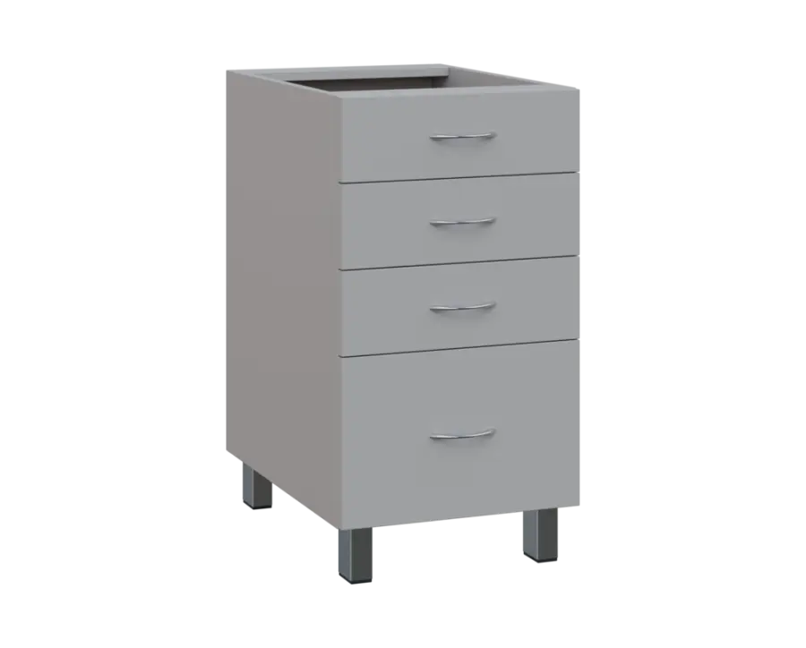 SS - 45Z41 spodní skříňka, 4-zásuvková, 870x450x600, šedá