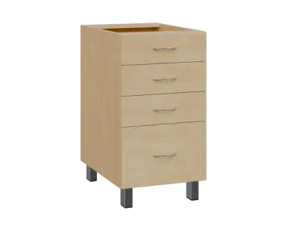 SS - 45Z41 spodní skříňka, 4-zásuvková, 870x450x600, bříza světlá