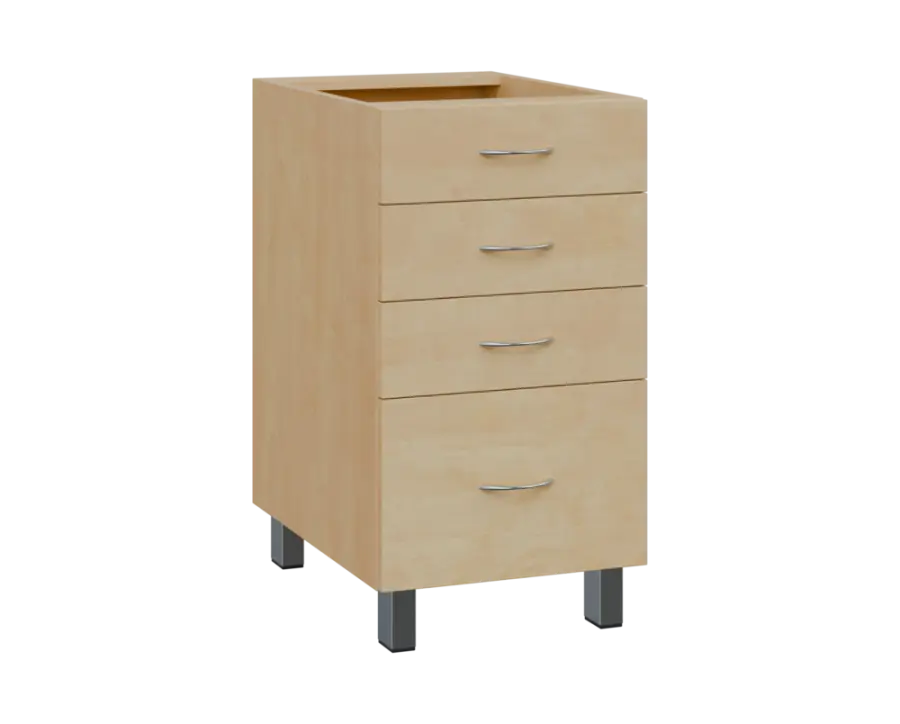 SS - 45Z41 spodní skříňka, 4-zásuvková, 870x450x600, bříza světlá