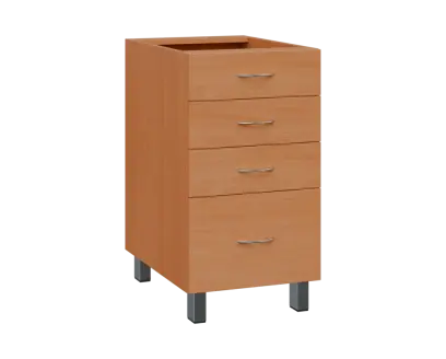 SS - 45Z41 spodní skříňka, 4-zásuvková, 870x450x600, buk royal