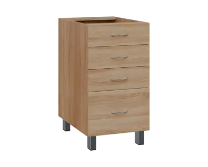 SS - 45Z41 spodní skříňka, 4-zásuvková, 870x450x600, dub bardolino