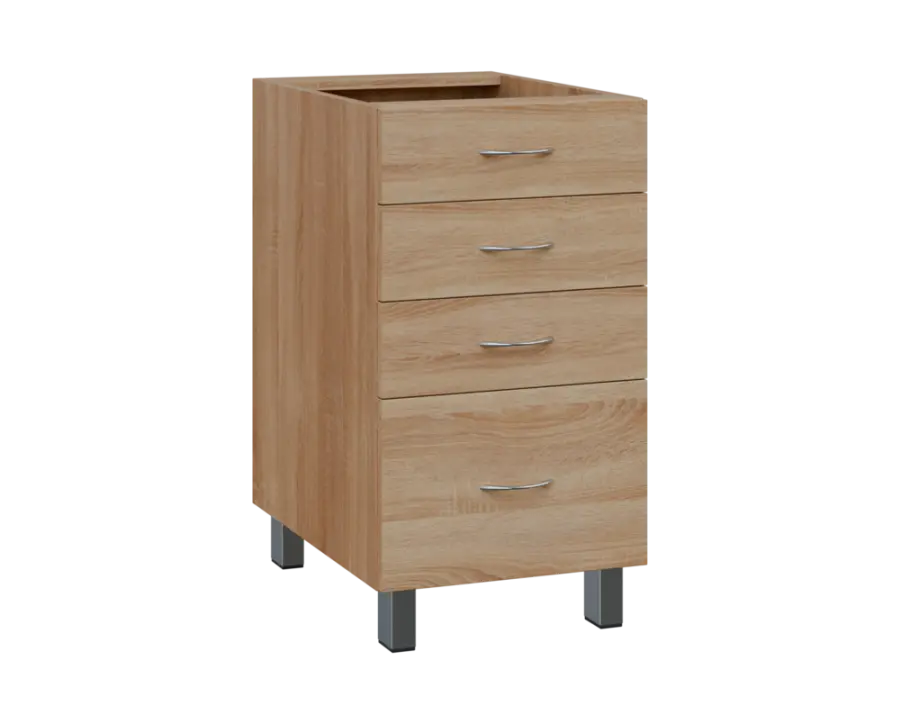 SS - 45Z41 spodní skříňka, 4-zásuvková, 870x450x600, dub bardolino