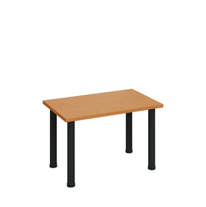 G-43 Konferenční stolek 800 x 500 mm, deska 25 mm, buk royal / nohy černé RAL9005