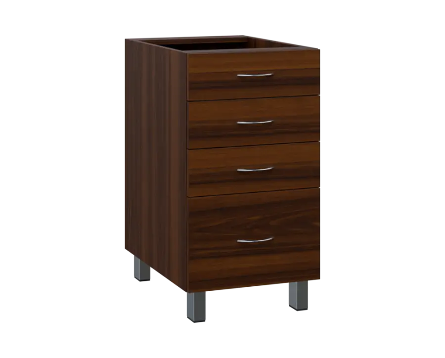 SS - 45Z41 spodní skříňka, 4-zásuvková, 870x450x600, ořech královský