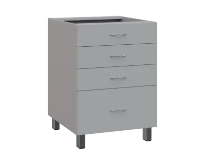 SS - 6Z41 spodní skříňka, 4-zásuvková, 870x600x600, šedá