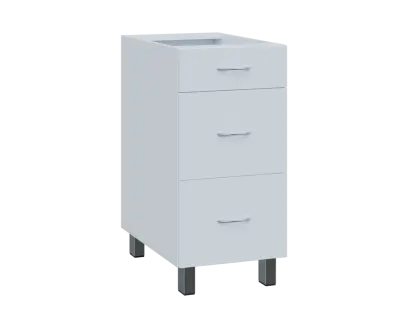 SS - 4Z33 spodní skříňka, 3-zásuvková, 870x400x600, bílá