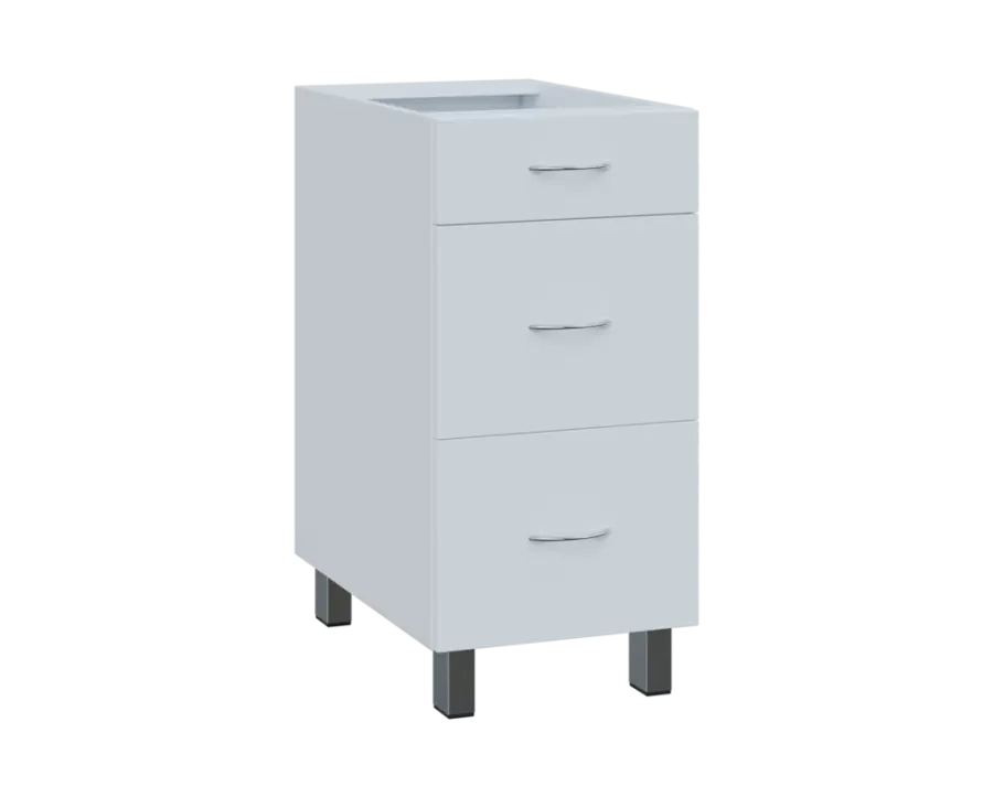 SS - 4Z33 spodní skříňka, 3-zásuvková, 870x400x600, bílá