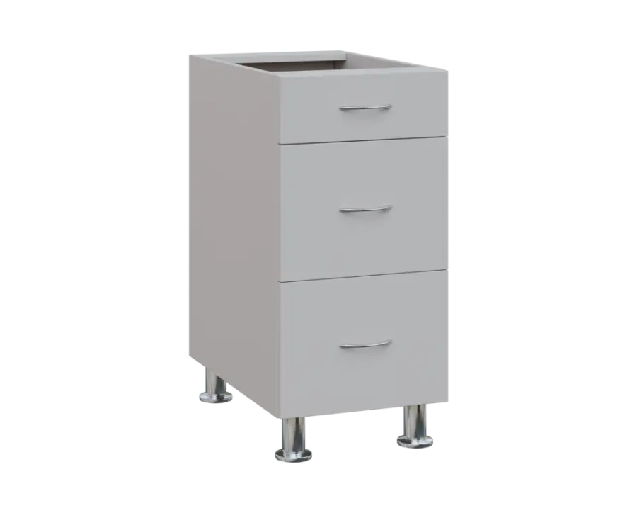 SS - 4Z33 spodní skříňka, 3-zásuvková, 870x400x600, šedá