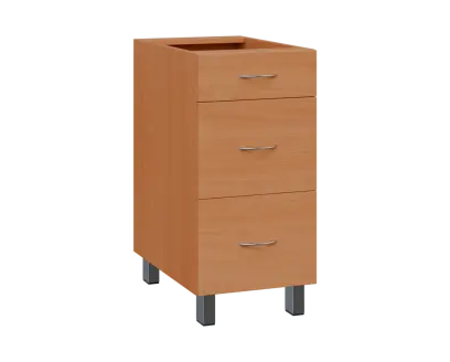 SS - 4Z33 spodní skříňka, 3-zásuvková, 870x400x600, buk royal