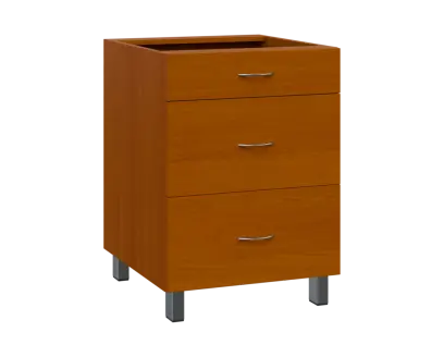 SS - 6Z33 spodní skříňka, 3-zásuvková, 870x600x600, třešeň šumavská