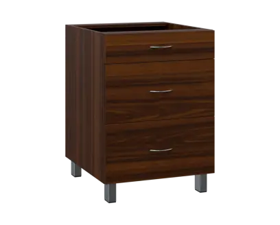 SS - 6Z33 spodní skříňka, 3-zásuvková, 870x600x600, ořech královský