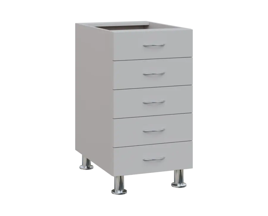 SS - 45Z52 spodní skříňka, 5-zásuvková, 870x450x600, šedá
