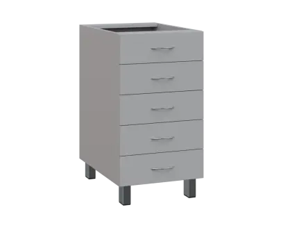 SS - 45Z52 spodní skříňka, 5-zásuvková, 870x450x600, šedá