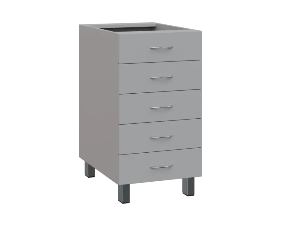 SS - 45Z52 spodní skříňka, 5-zásuvková, 870x450x600, šedá