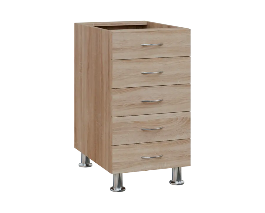 SS - 45Z52 spodní skříňka, 5-zásuvková, 870x450x600, dub bardolino