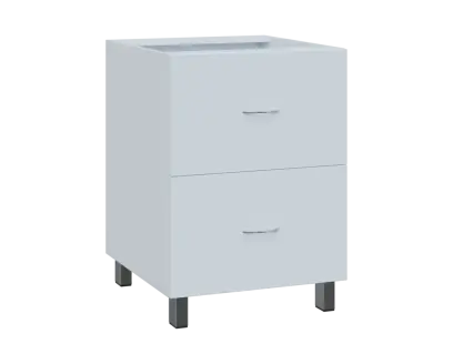 SS - 6Z22 spodní skříňka, 2-zásuvková, 870x600x600, bílá