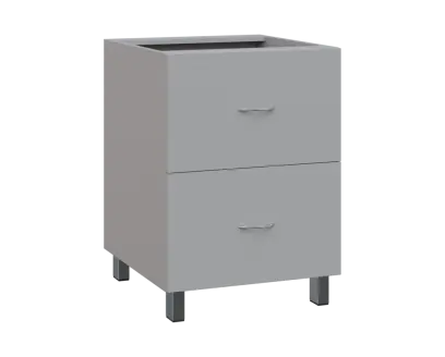 SS - 6Z22 spodní skříňka, 2-zásuvková, 870x600x600, šedá