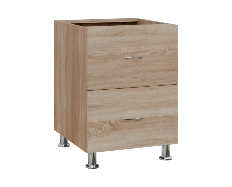 SS - 6Z22 spodní skříňka, 2-zásuvková, 870x600x600, dub bardolino