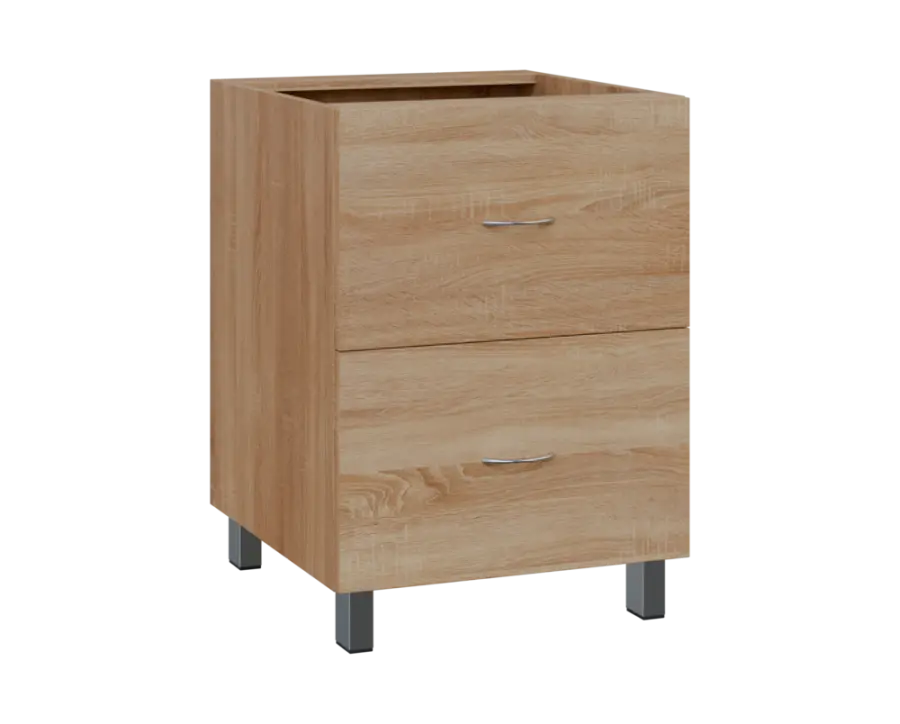 SS - 6Z22 spodní skříňka, 2-zásuvková, 870x600x600, dub bardolino