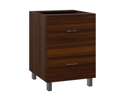 SS - 6Z22 spodní skříňka, 2-zásuvková, 870x600x600, ořech královský