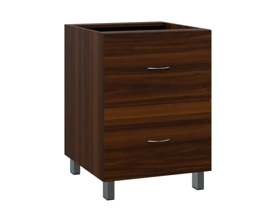 SS - 6Z22 spodní skříňka, 2-zásuvková, 870x600x600, ořech královský