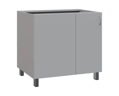 SSR - 9 spodní skříňka, rohová, 1-dveřová, levá, 870x900x600, šedá