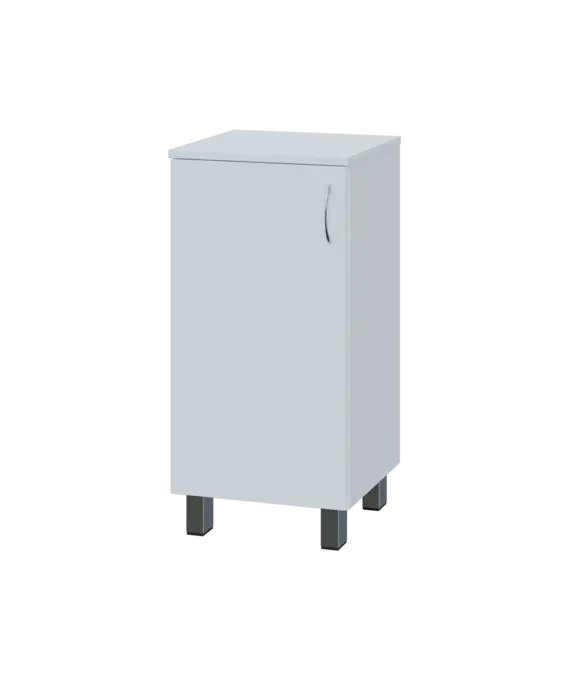 SN 2 - 4D kancelářská skříň, 1-dveřová, levá, 832x400x400, bílá