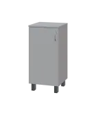 SN 2 - 4D kancelářská skříň, 1-dveřová, levá, 832x400x400, šedá