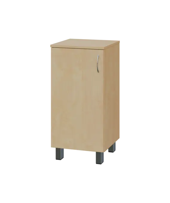 SN 2 - 4D kancelářská skříň, 1-dveřová, levá, 832x400x400, bříza světlá