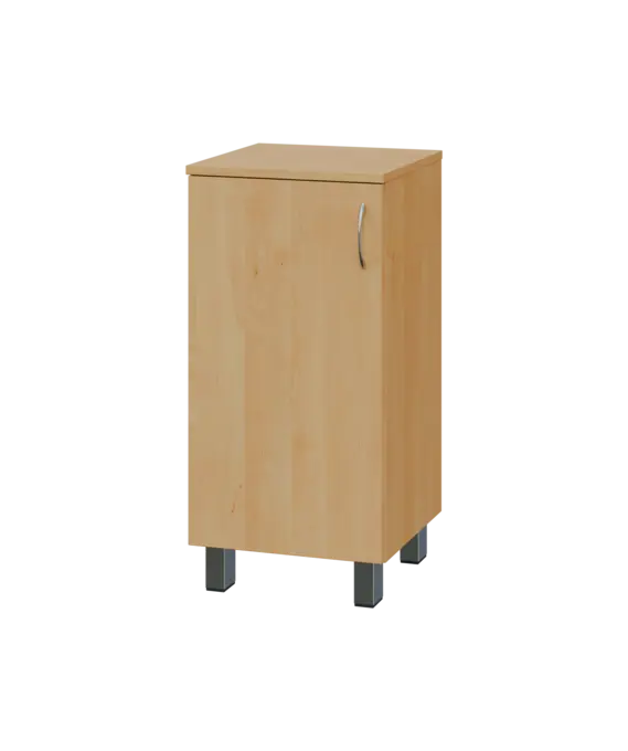 SN 2 - 4D kancelářská skříň, 1-dveřová, levá, 832x400x400, javor horský