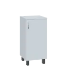 SN 2 - 4D kancelářská skříň, 1-dveřová, pravá, 832x400x400, bílá