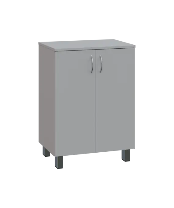 SN 2 - 6D2 kancelářská skříň, 2-dveřová, levá, 832x600x400, šedá