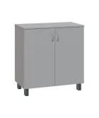 SN 2 - 8D kancelářská skříň, 2-dveřová, 832x800x400, šedá