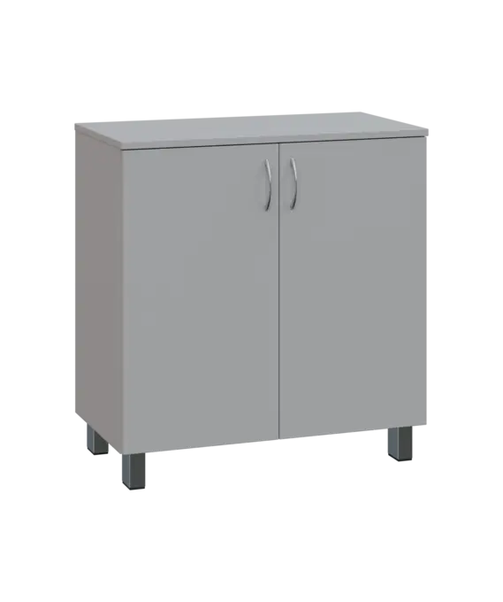 SN 2 - 8D kancelářská skříň, 2-dveřová, 832x800x400, šedá