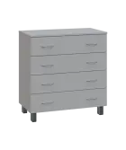 SN 2 - 84Z kancelářská skříň, 4-zásuvková, 832x800x400, šedá