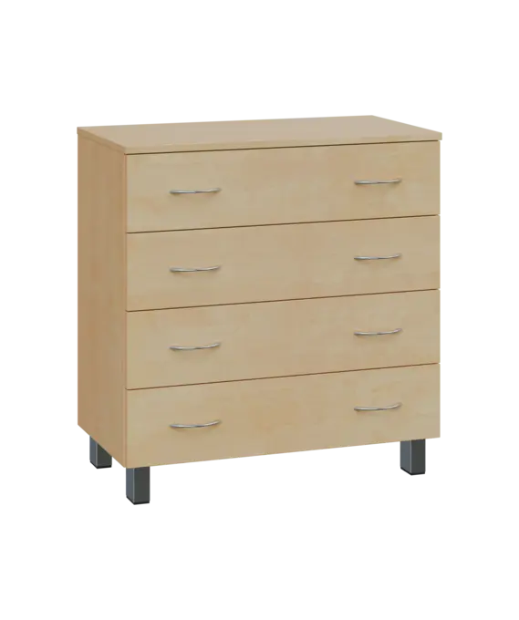 SN 2 - 84Z kancelářská skříň, 4-zásuvková, 832x800x400, bříza světlá