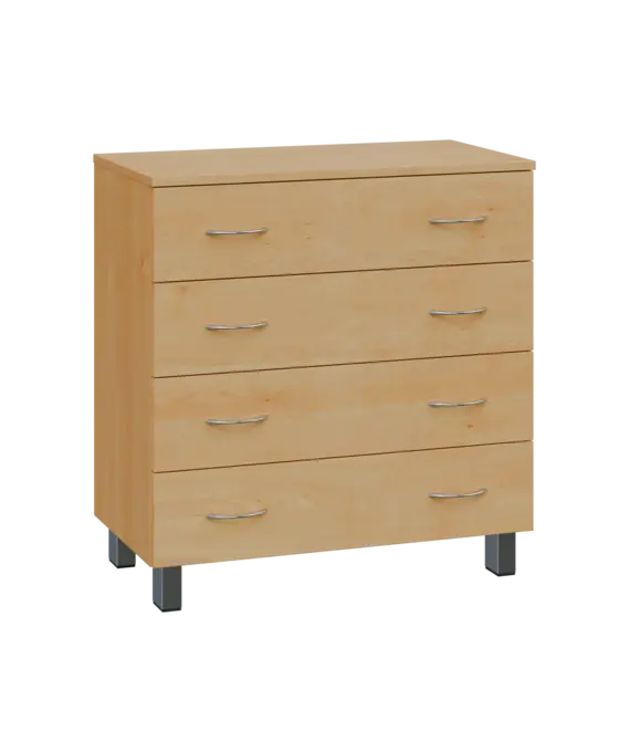 SN 2 - 84Z kancelářská skříň, 4-zásuvková, 832x800x400, javor horský